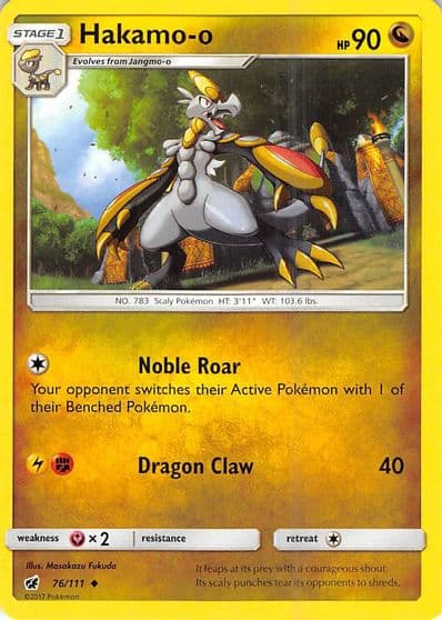Hakamo-o SM - Crimson Invasion Pokemon card