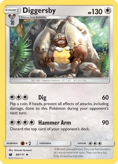 Diggersby SM - Crimson Invasion Pokemon card