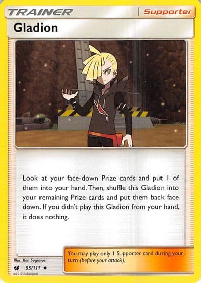 Gladion SM - Crimson Invasion Pokemon card
