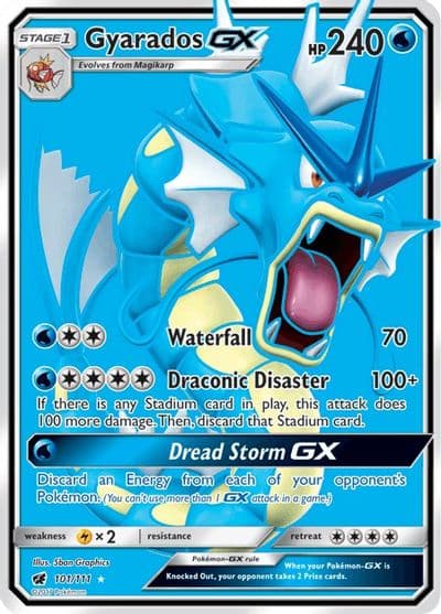Gyarados GX (Full Art) SM - Crimson Invasion Pokemon card