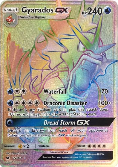 Gyarados GX (Secret) SM - Crimson Invasion Pokemon card