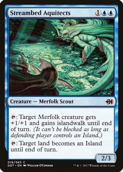 Streambed Aquitects Duel Decks: Merfolk vs. Goblins Magic card
