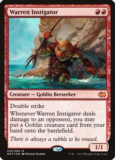 Warren Instigator Duel Decks: Merfolk vs. Goblins Magic card