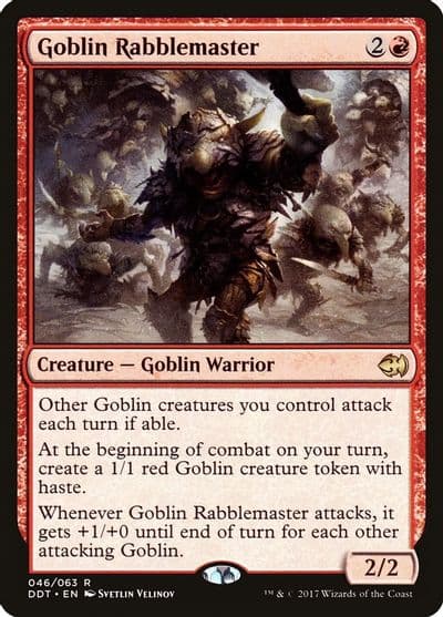 Goblin Rabblemaster Duel Decks: Merfolk vs. Goblins Magic card