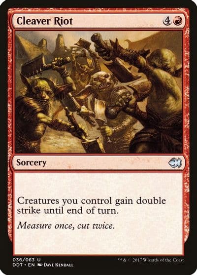 Cleaver Riot Duel Decks: Merfolk vs. Goblins Magic card