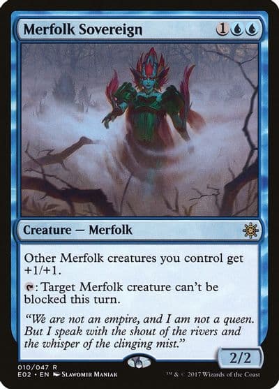 Merfolk Sovereign Explorers of Ixalan Magic card