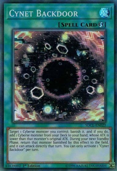Cynet Backdoor Structure Deck: Cyberse Link Yu-Gi-Oh! card