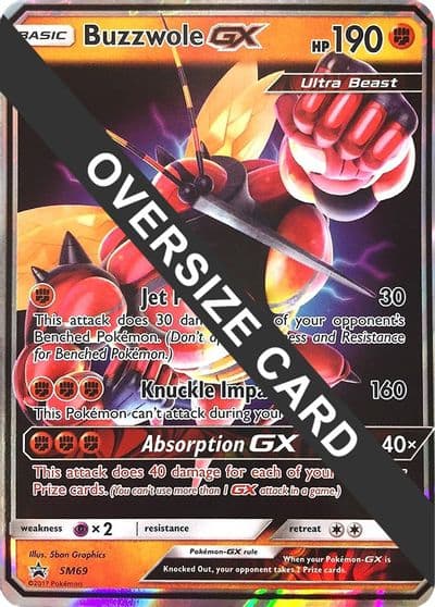 Buzzwole GX - SM69 (SM Black Star Promos) Jumbo Cards Pokemon card