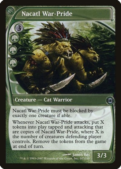 Nacatl War Pride Future Sight Magic card