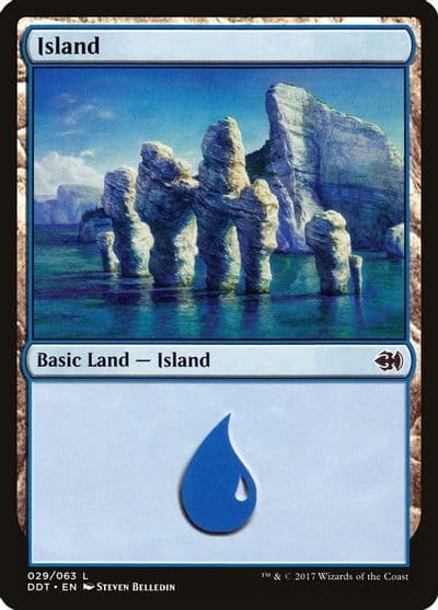 Island 029 Duel Decks: Merfolk vs. Goblins Magic card