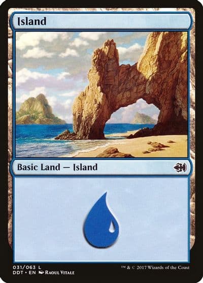 Island 031 Duel Decks: Merfolk vs. Goblins Magic card