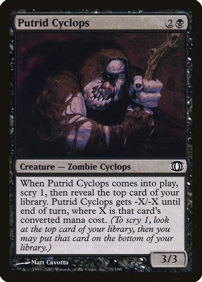 Putrid Cyclops Future Sight Magic card