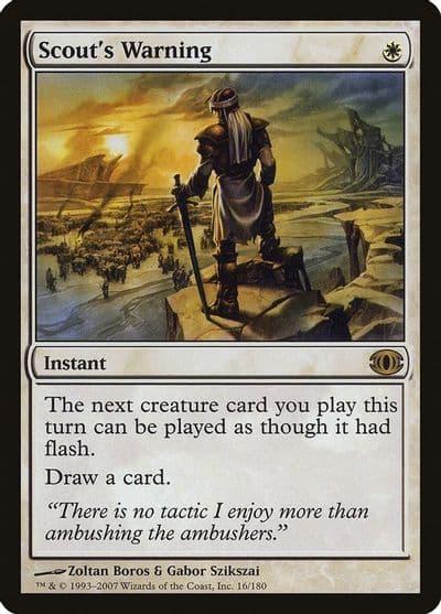 Scouts Warning Future Sight Magic card