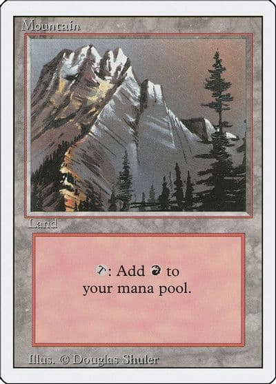 Mountain A Revised Edition Magic card