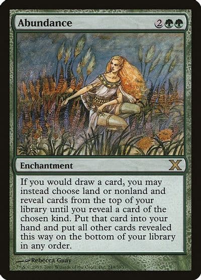Abundance 10th Edition Magic card
