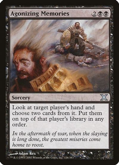 Agonizing Memories 10th Edition Magic card