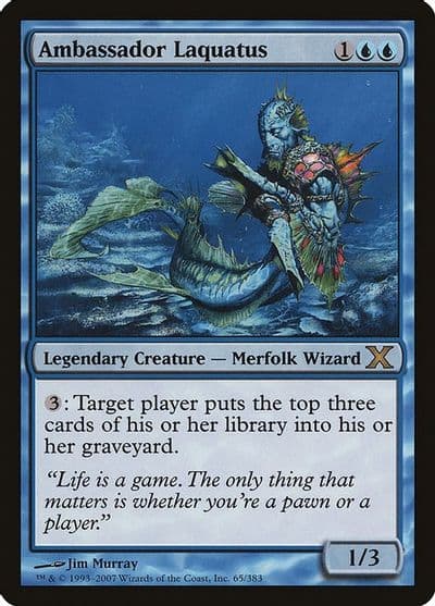 Ambassador Laquatus 10th Edition Magic card