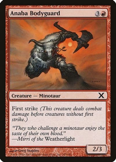 Anaba Bodyguard 10th Edition Magic card