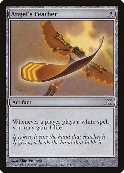 Angels Feather 10th Edition Magic card