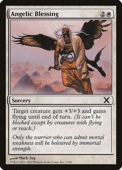 Angelic Blessing 10th Edition Magic card