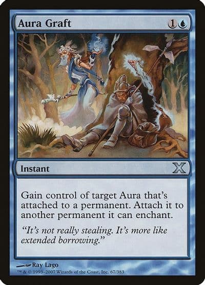 Aura Graft 10th Edition Magic card