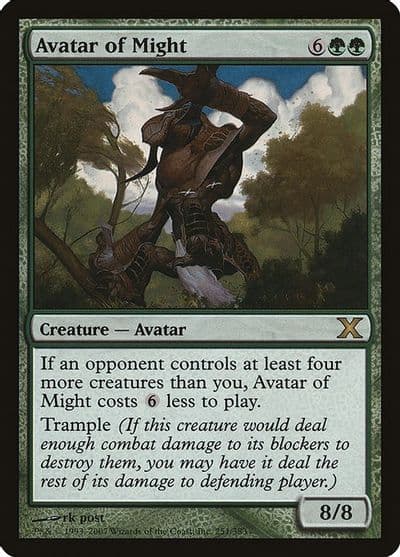 Avatar of Might 10th Edition Magic card