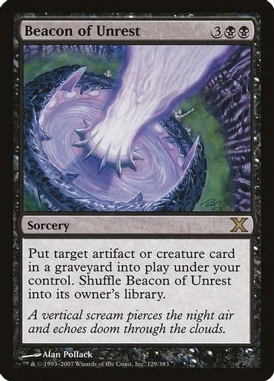 Beacon of Unrest 10th Edition Magic card