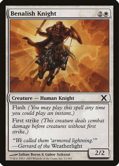 Benalish Knight 10th Edition Magic card