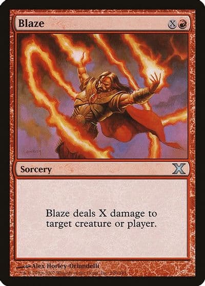 Blaze 10th Edition Magic card