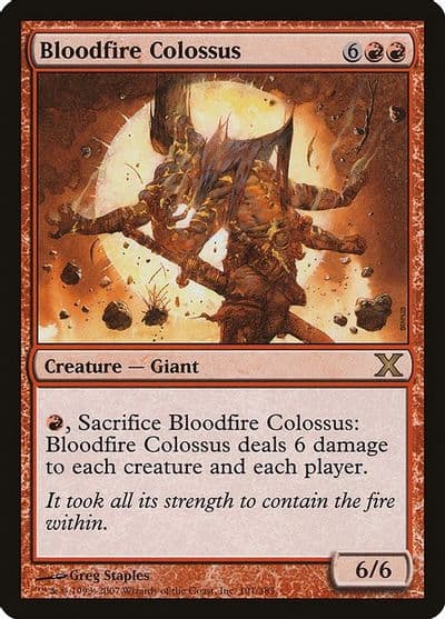 Bloodfire Colossus 10th Edition Magic card