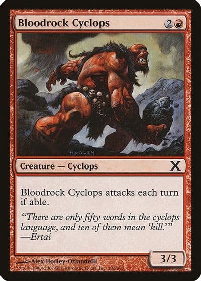 Bloodrock Cyclops 10th Edition Magic card