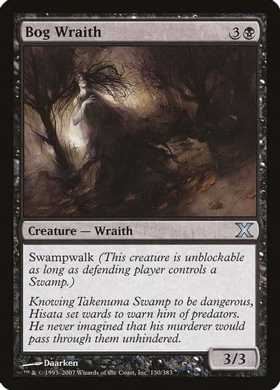 Bog Wraith 10th Edition Magic card