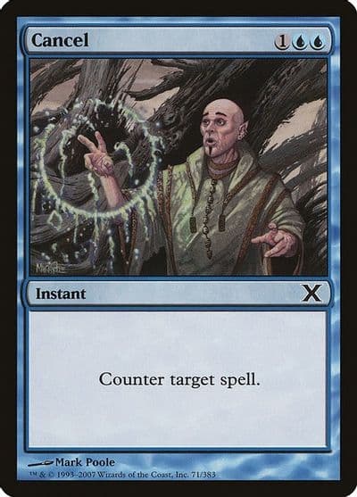 Cancel 10th Edition Magic card