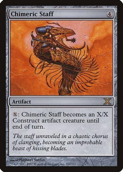 Chimeric Staff 10th Edition Magic card