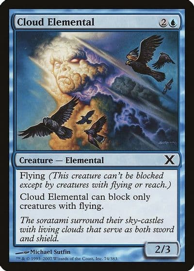 Cloud Elemental 10th Edition Magic card