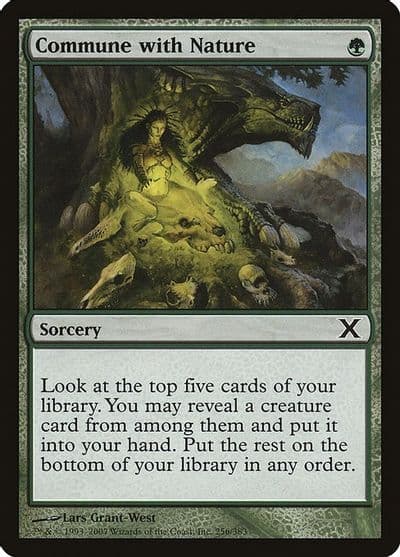 Commune with Nature 10th Edition Magic card