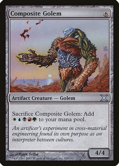 Composite Golem 10th Edition Magic card