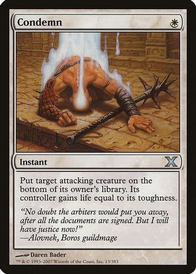 Condemn 10th Edition Magic card