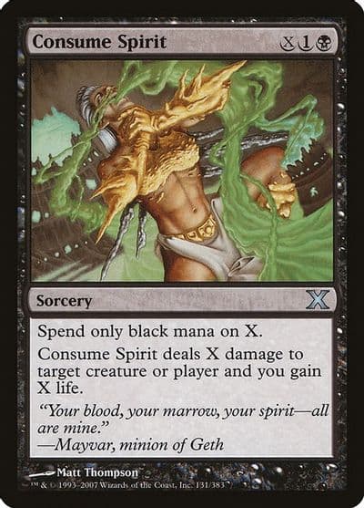 Consume Spirit 10th Edition Magic card