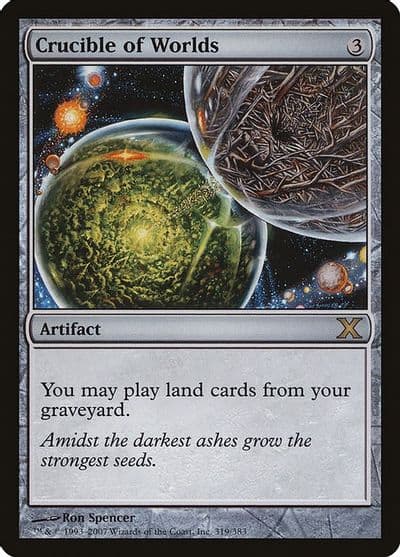 Crucible of Worlds 10th Edition Magic card
