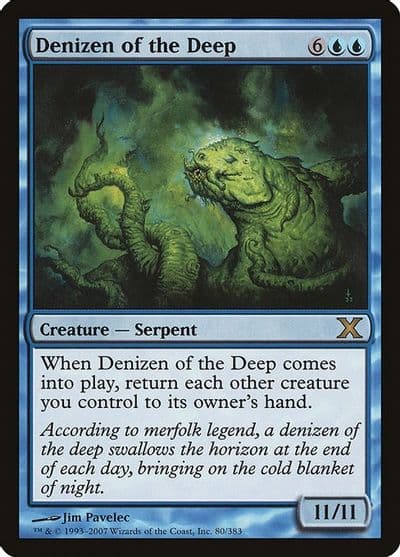 Denizen of the Deep 10th Edition Magic card