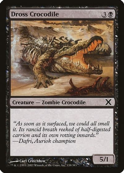 Dross Crocodile 10th Edition Magic card