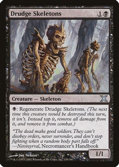 Drudge Skeletons 10th Edition Magic card