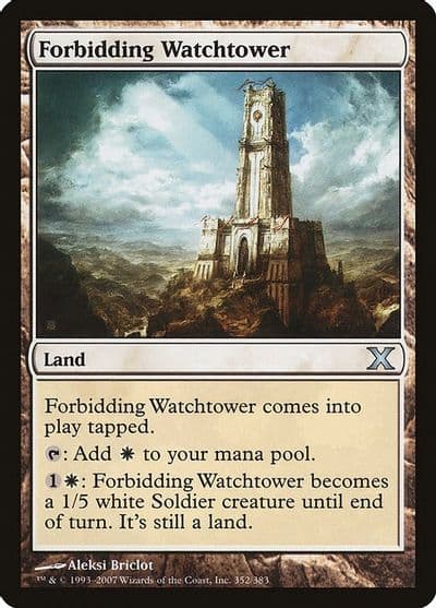 Forbidding Watchtower 10th Edition Magic card