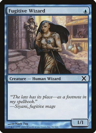 Fugitive Wizard 10th Edition Magic card