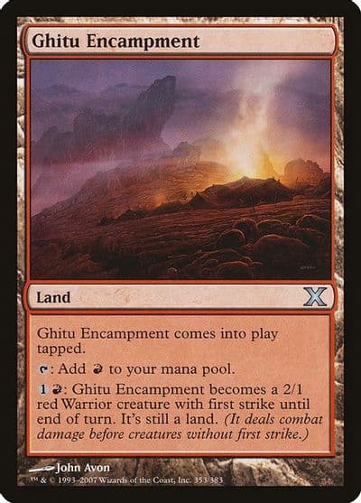 Ghitu Encampment 10th Edition Magic card