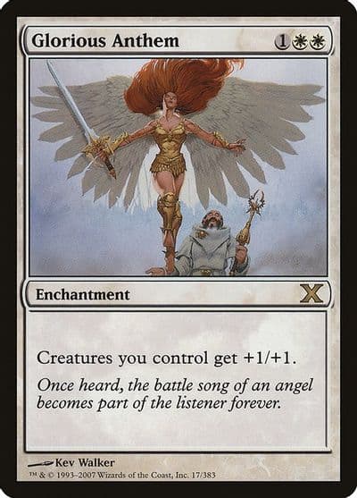 Glorious Anthem 10th Edition Magic card