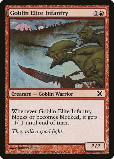 Goblin Elite Infantry 10th Edition Magic card