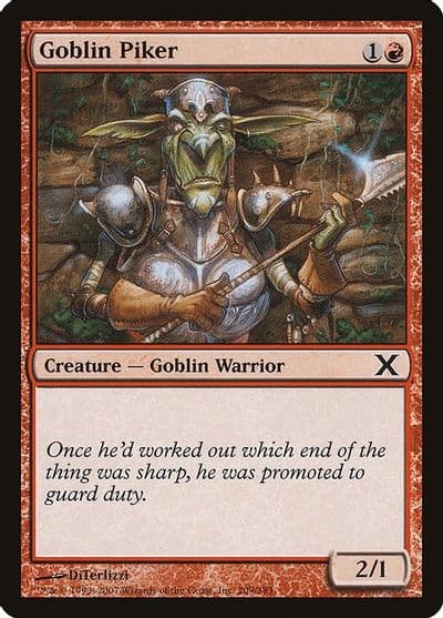 Goblin Piker 10th Edition Magic card