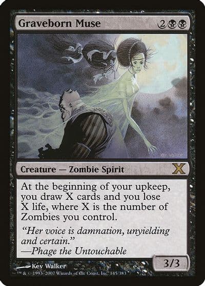 Graveborn Muse 10th Edition Magic card